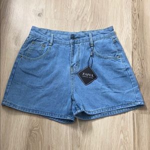 NWT ZAFUL Mom shorts